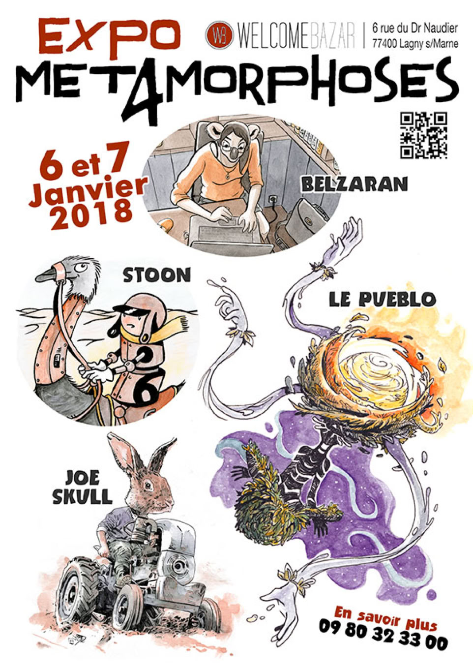 Affiche Expo Met4morphoses janvier 2018